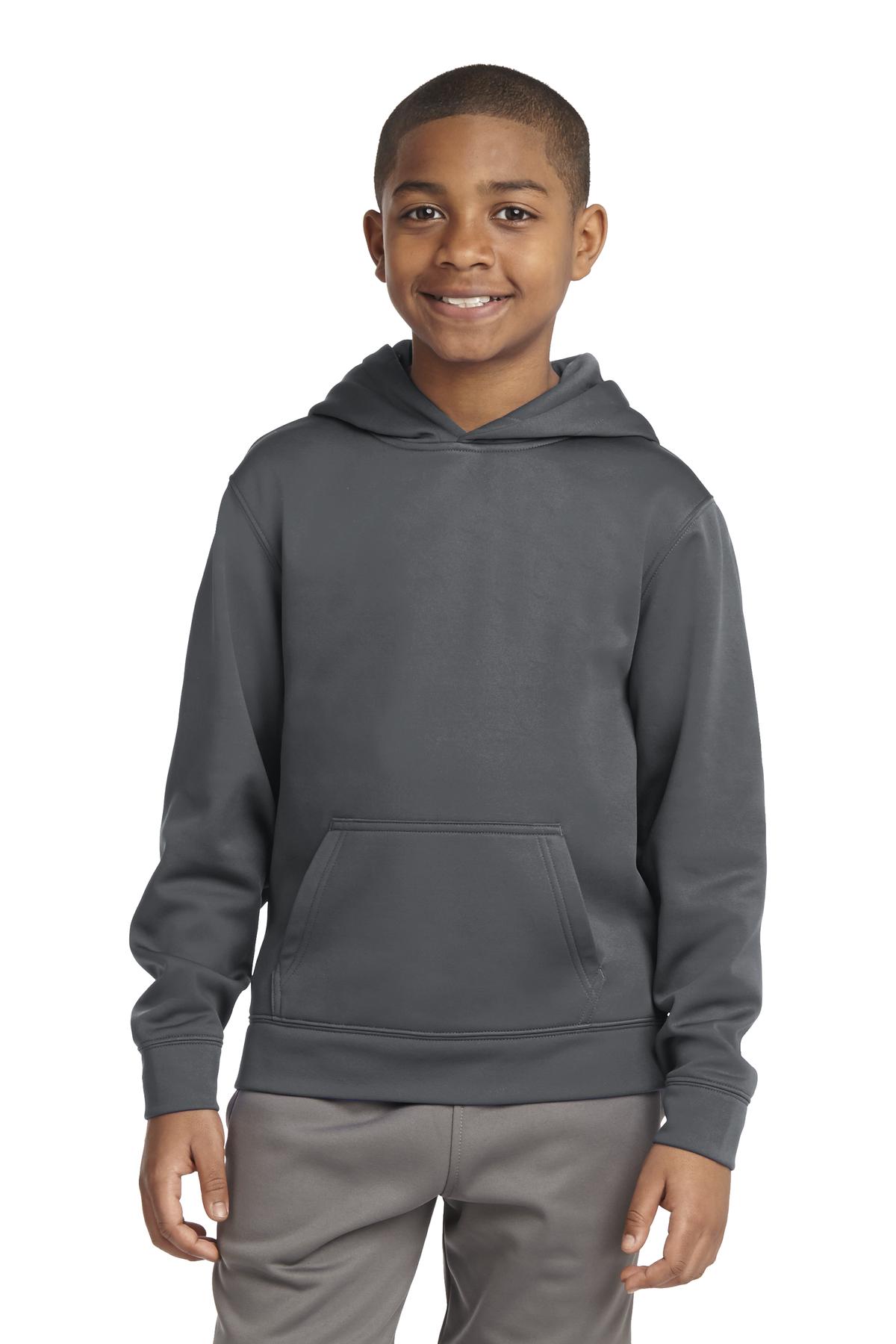 Sport-Tek® Youth Sport-Wick Fleece Hooded Pullover