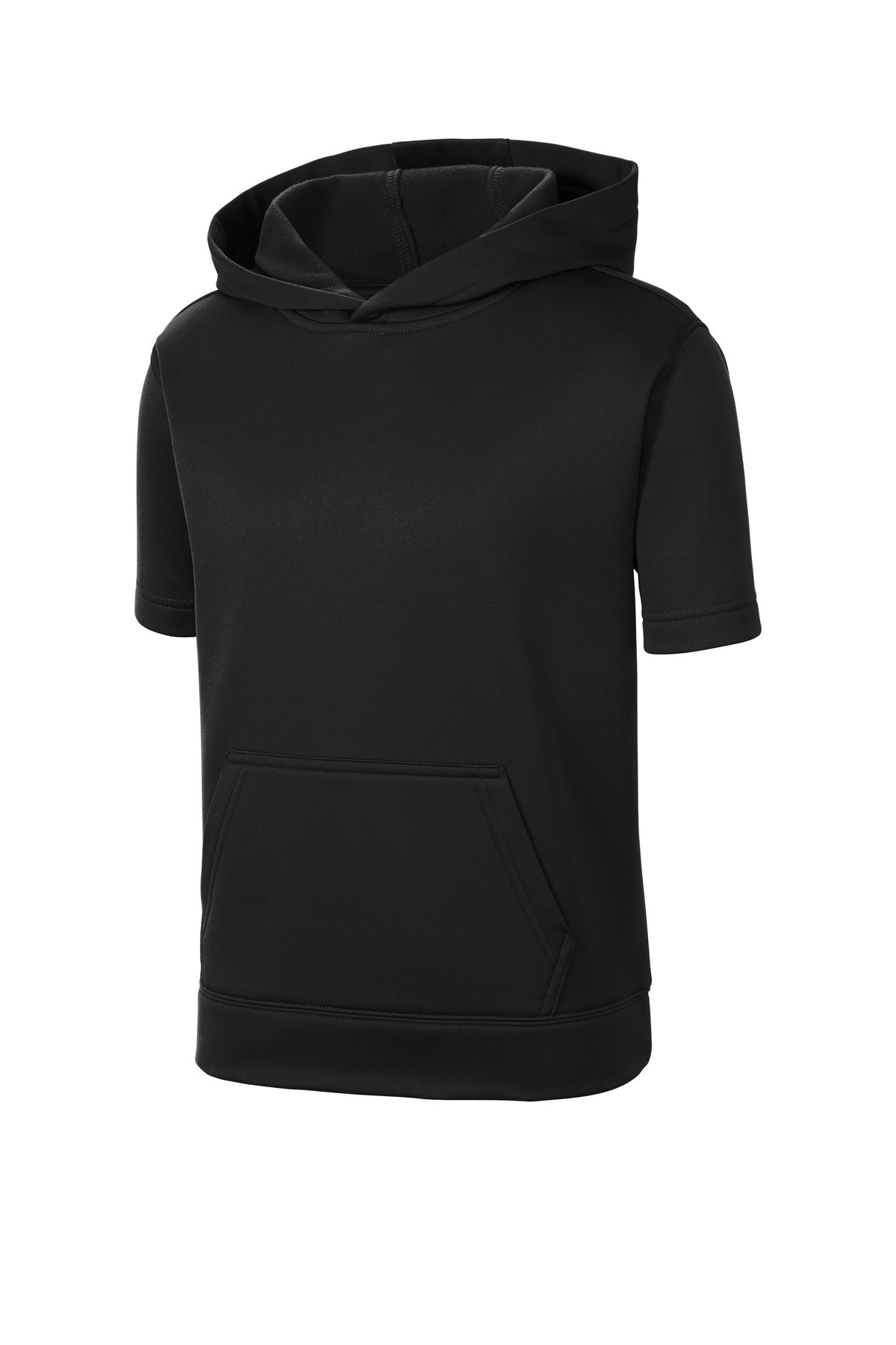 Sport-Tek® Youth Sport-Wick Fleece Short Sleeve Hooded Pullover