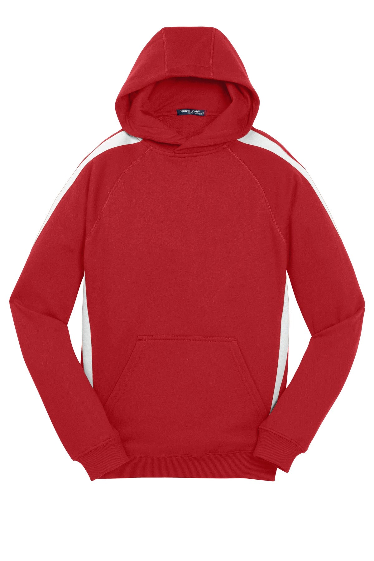 Sport-Tek® Youth Sleeve Stripe Pullover Hooded Sweatshirt