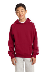 Sport-Tek® Youth Sleeve Stripe Pullover Hooded Sweatshirt