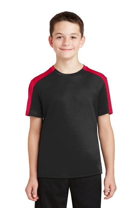 Sport-Tek® Youth PosiCharge Competitor Sleeve-Blocked Tee