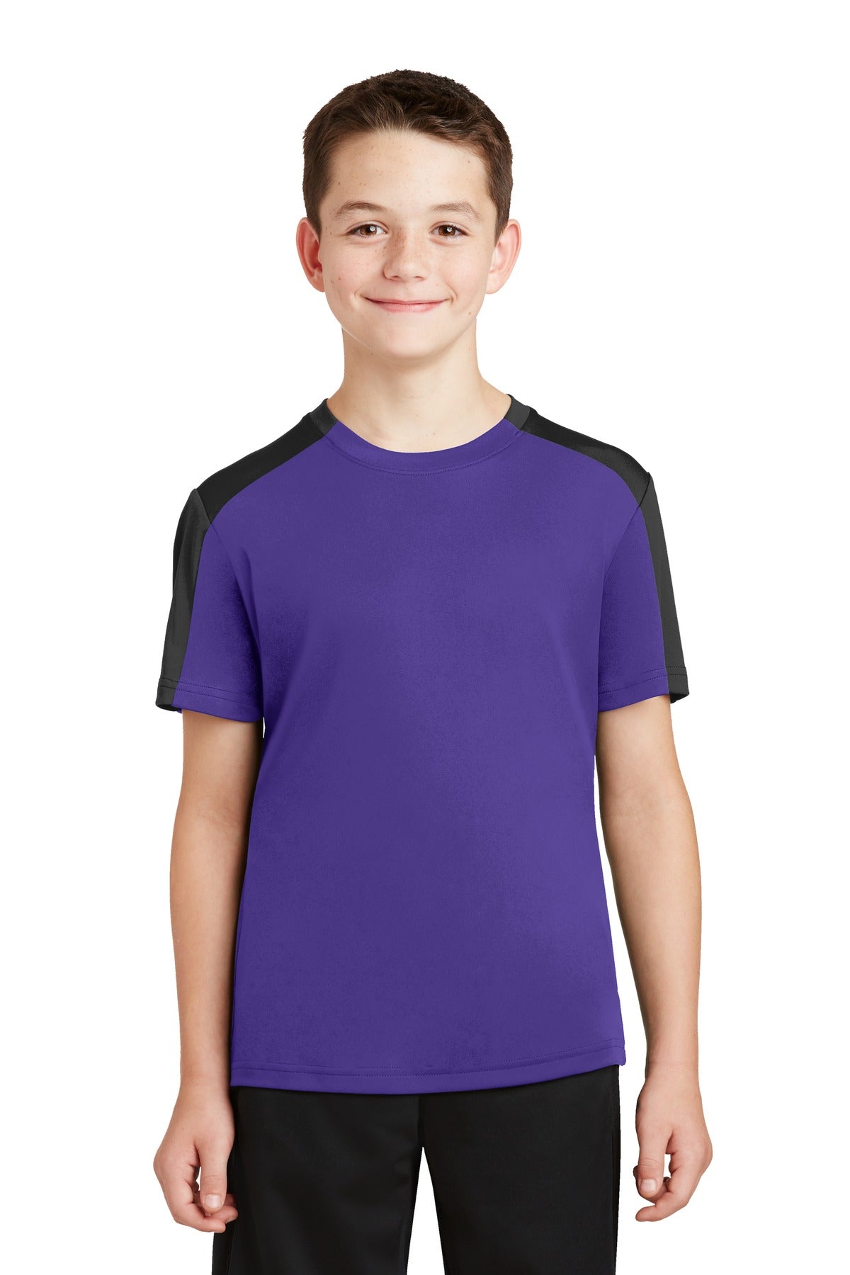 Sport-Tek® Youth PosiCharge Competitor Sleeve-Blocked Tee