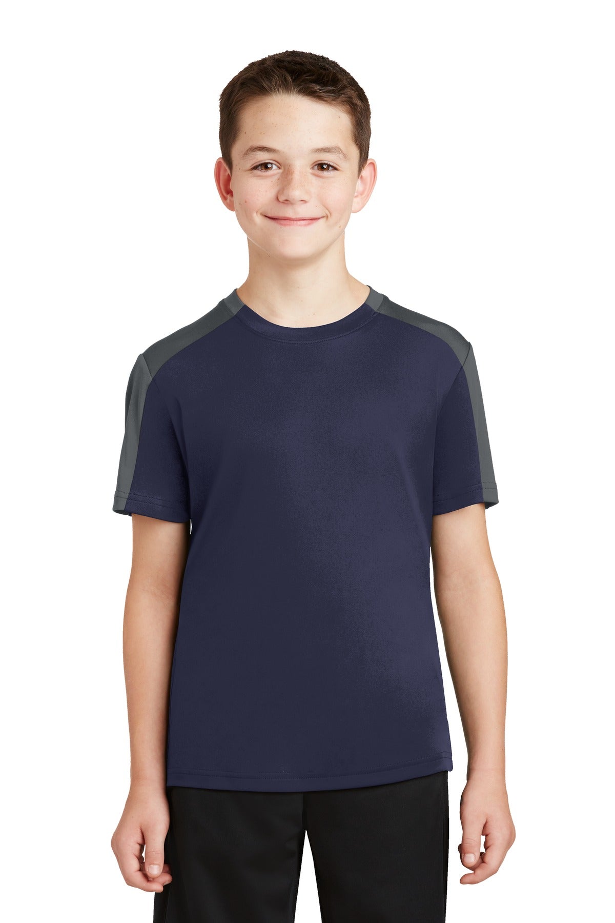 Sport-Tek® Youth PosiCharge Competitor Sleeve-Blocked Tee