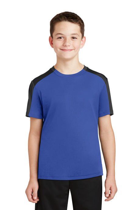 Sport-Tek® Youth PosiCharge Competitor Sleeve-Blocked Tee