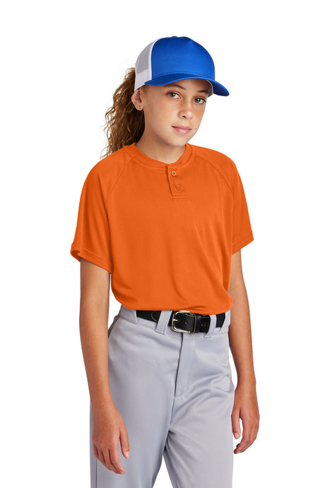 Sport-Tek® Youth PosiCharge Competitor 2-Button Henley