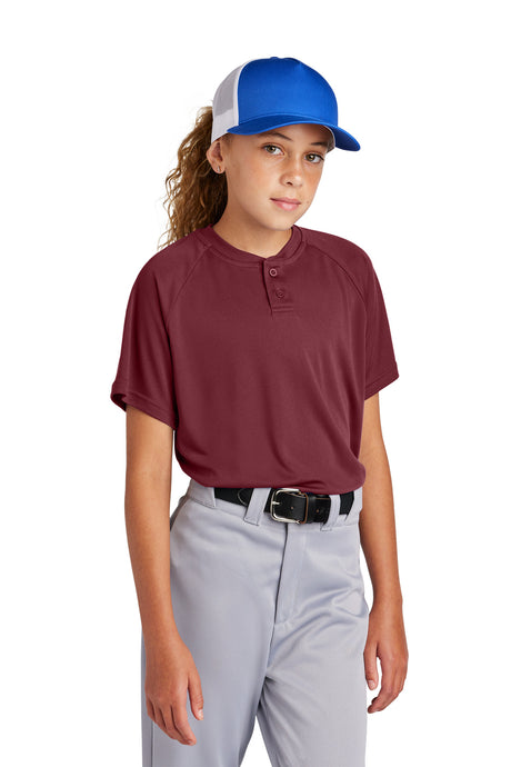 Sport-Tek® Youth PosiCharge Competitor 2-Button Henley