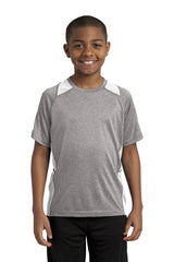 Sport-Tek® Youth Heather Colorblock Contender Tee