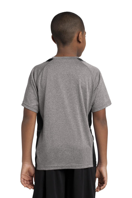 Sport-Tek® Youth Heather Colorblock Contender Tee