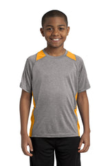 Sport-Tek® Youth Heather Colorblock Contender Tee