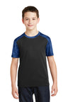 DISCONTINUED Sport-Tek® Youth CamoHex Colorblock Tee