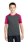 DISCONTINUED Sport-Tek® Youth CamoHex Colorblock Tee