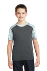 DISCONTINUED Sport-Tek® Youth CamoHex Colorblock Tee