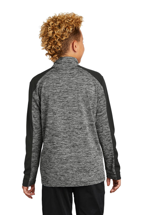 Sport-Tek® Youth PosiCharge Electric Heather Colorblock 1/4-Zip Pullover