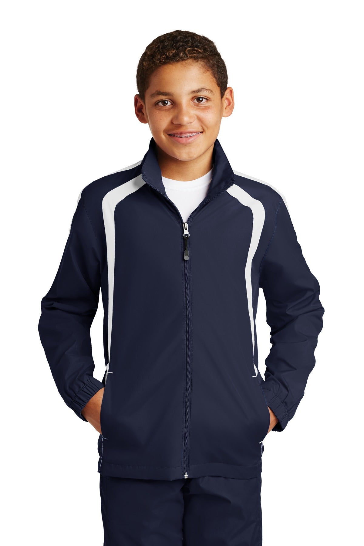 Sport-Tek® Youth Colorblock Raglan Jacket