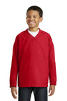 Sport-Tek® Youth V-Neck Raglan Wind Shirt