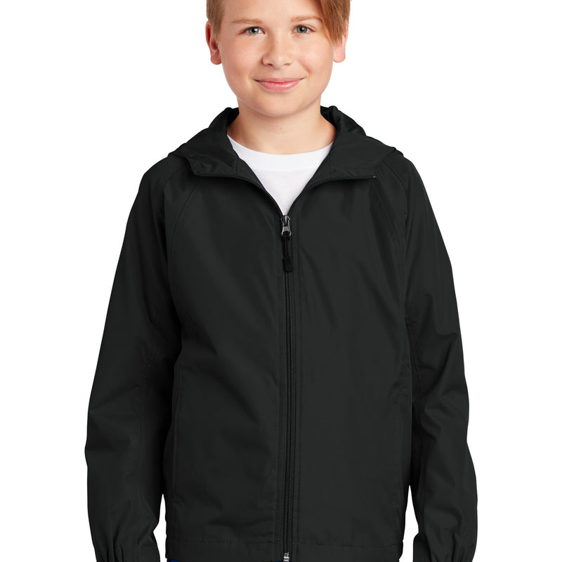 Sport-Tek® Youth Hooded Raglan Jacket
