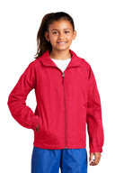 Chaqueta raglán con capucha Sport-Tek® Youth