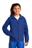 Chaqueta raglán con capucha Sport-Tek® Youth