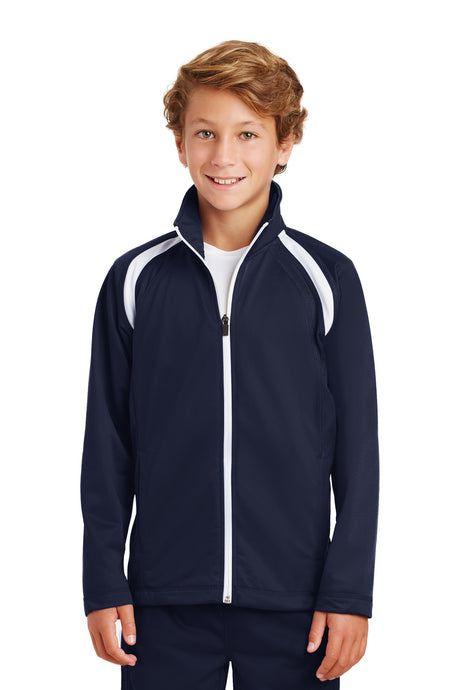 Sport-Tek® Youth Tricot Track Jacket