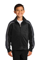 Sport-Tek® Youth Piped Tricot Track Jacket