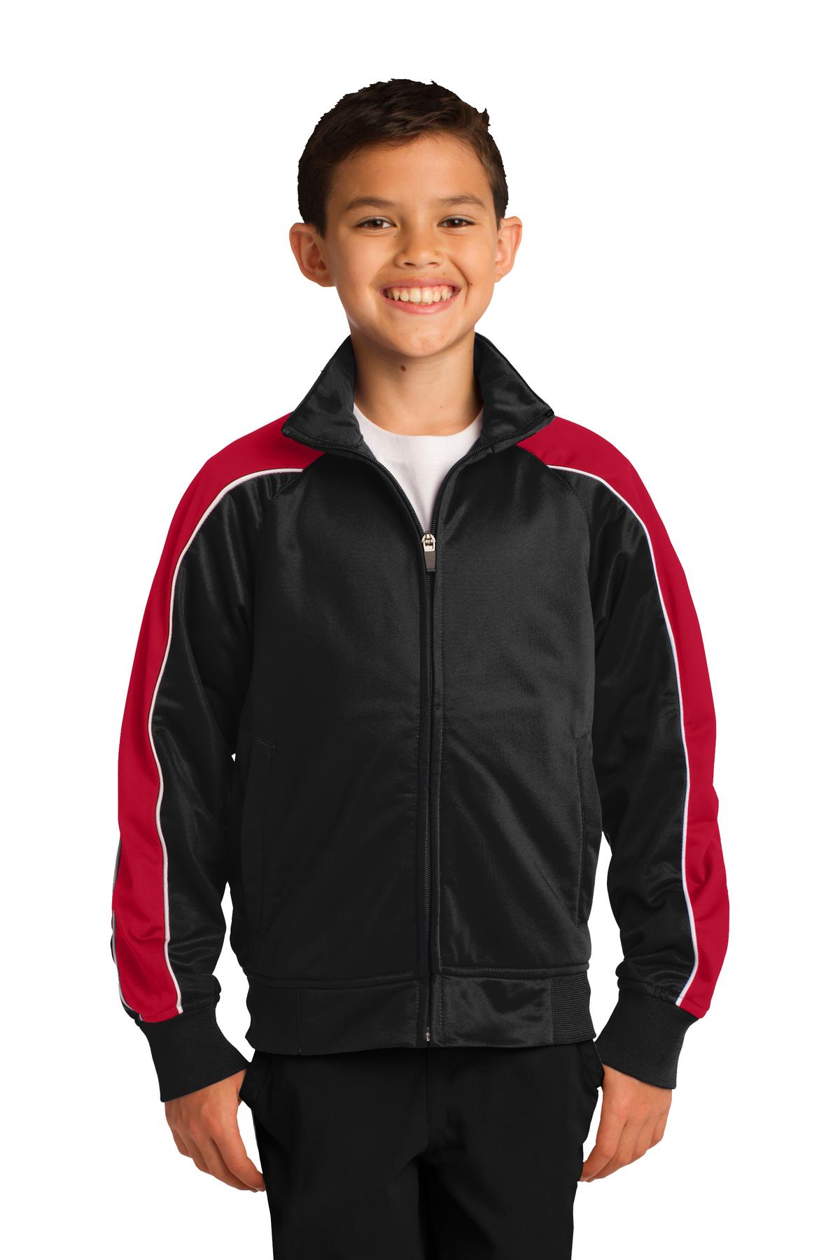 DISCONTINUED Sport-Tek® Youth Piped Tricot Track Jacket