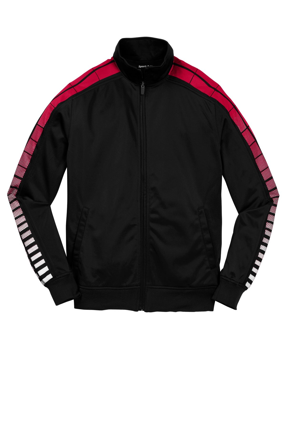 DISCONTINUED Sport-Tek® Youth Dot Sublimation Tricot Track Jacket