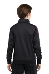 DISCONTINUED Sport-Tek® Youth Dot Sublimation Tricot Track Jacket