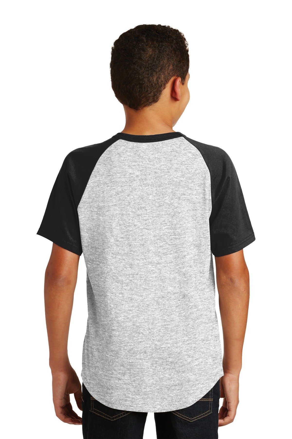 Sport-Tek® Youth Short Sleeve Colorblock Raglan Jersey