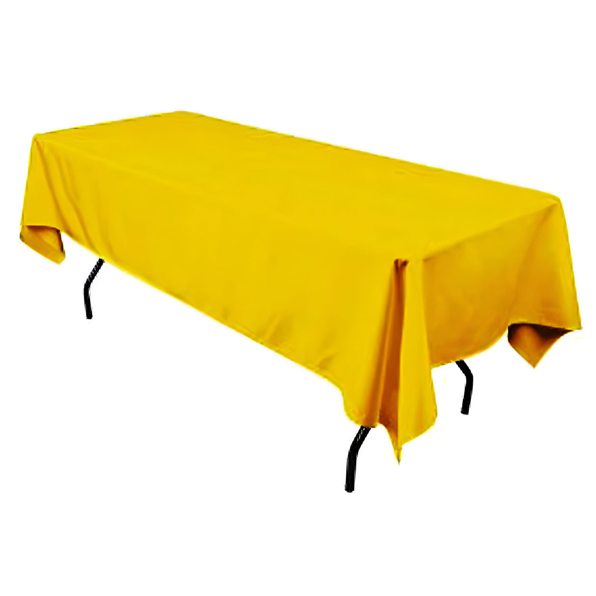 Polyester Rectangular Tablecloth Polyester Fabric - Wrinkle-Resistant, Stain-Proof, Washable, 60" X 144"