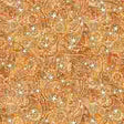 Cotton Paisley Stars 1776 Fabric 44/45" Yellow Amber