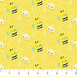 Cotton Yellow Bee Squishmallows Fabric 44/45"