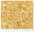 Cotton Wideback Fabric Yellow Caramel Roses 108"