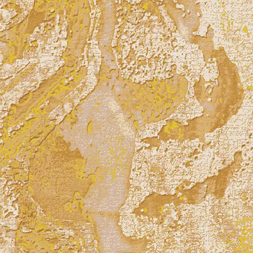Cotton Print Fabric Yellow Dried Clay Inca 44/45"