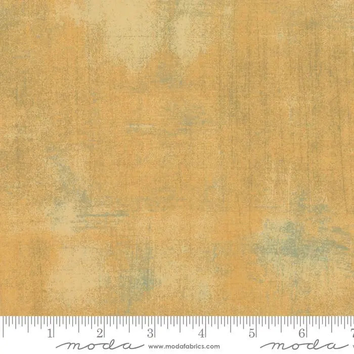 Cotton Print Grunge Basics Yellow Gold Moutarde 44/45" Per Yard