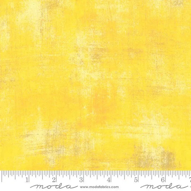 Cotton Fabric Yellow Grunge Basics Sunflower 44/45" Per Yard