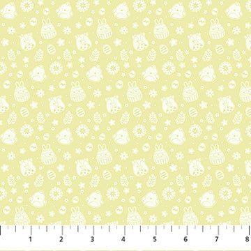 Cotton Print Yellow Tossed Springtime Squishmallows Fabric 44/45"