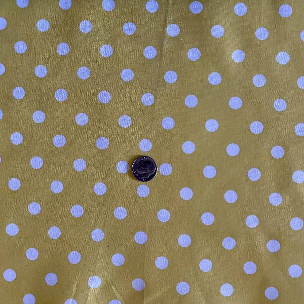 1 Yard Small Polka Dot Poly Cotton Fabric Multi Color for Apparel Crafts 60 Inch Width