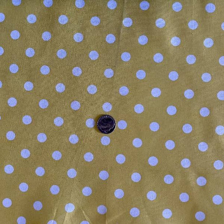 Small Polka Dot Poly Cotton Fabric - Multi-Color Polka Dots, 60" Width