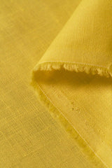 Pure Linen Mustard Fabric 5.5 oz