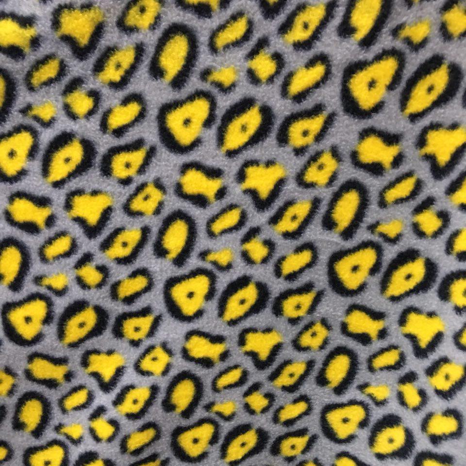 Leopard Print Polar Fleece Fabric - Leopard Print, 60" Width (1 Yard)