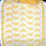 Corded Floral Lace Fabric 53" Wide