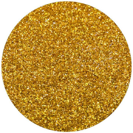 Glitter Vinyl Heat Transfer Vinyl Fabric - Yellow Gold, 20" H x 12" W (Foot)