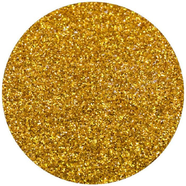 Glitter Vinyl Heat Transfer Vinyl Fabric - Yellow Gold, 20" H x 12" W (Foot)