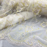 Embroidered Lace Mesh Floral