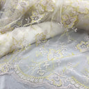 Embroidered Lace Fabric 100% Polyester Net Mesh 51"