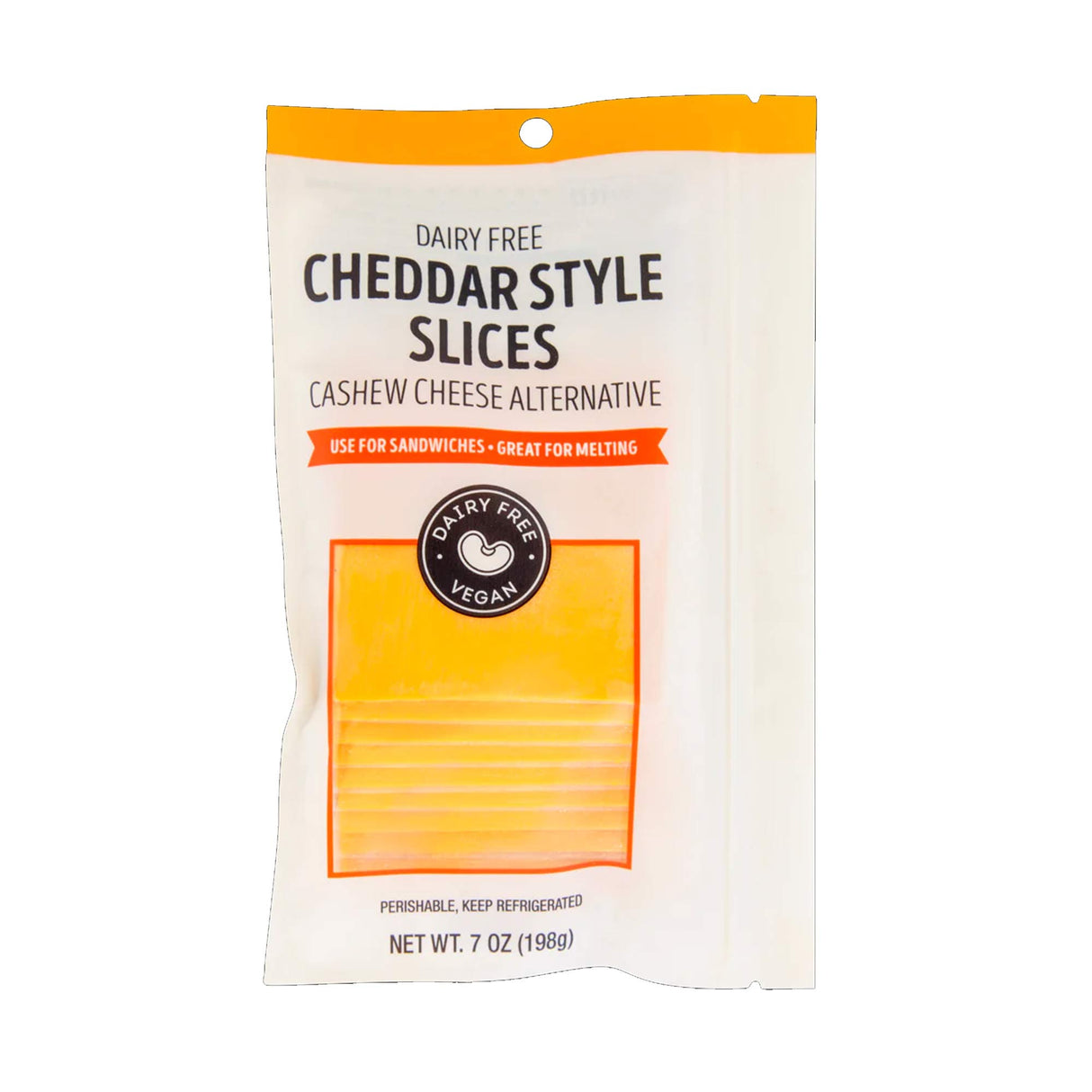 Dairy-Free Cheddar Style Cheese Slices Vegan Cultured Cashew Cheese