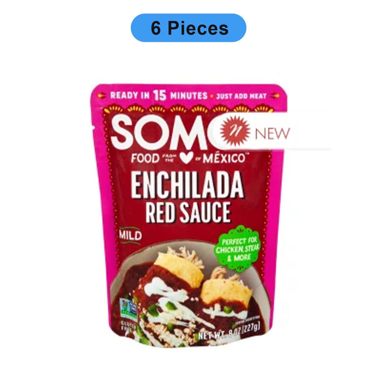 SOMOS RED ENCHILADA SAUCE 8 OZ POUCH