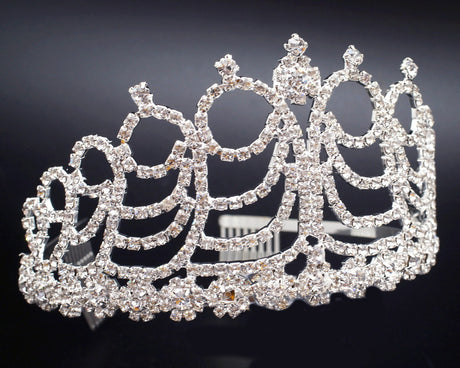 3" Super Size Crown Rhinestone Tiara