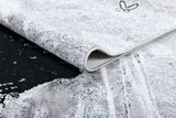 Crowned Frida Kahlo Polyester Fabric - Light Grey, Black With A Touch Of Gold, 6' 5" X 9' (1 Piece)