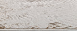 Z406A POL816 Polyester Fabric - Brown And Beige Metallic Copper Contrast Design, Area Rug (1 Piece)